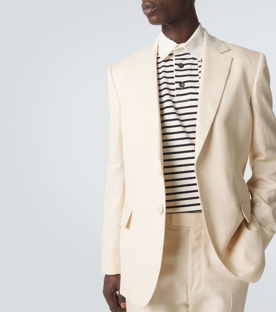 Alto satin-trimmed blazer