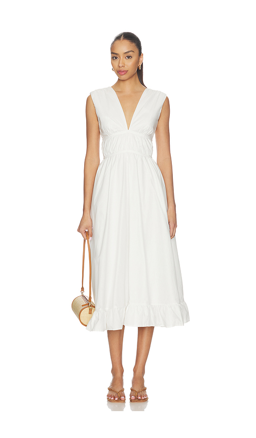 PEIXOTO Ava Midi Dress in Beige. - M also in L, S