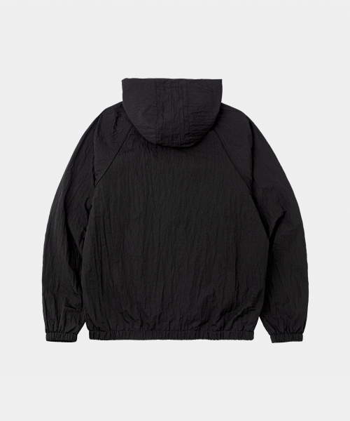 Shell Wind Piping Windbreaker Jacket Black
