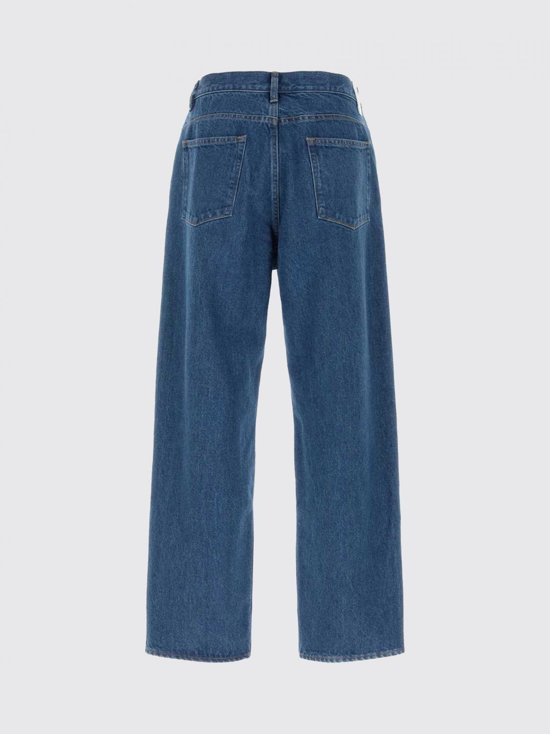 Pants Men color Denim