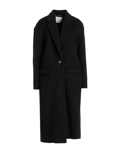 Isabel Marant Woman Coat Black Size 4 Virgin Wool, Wool, Cashmere, Silk