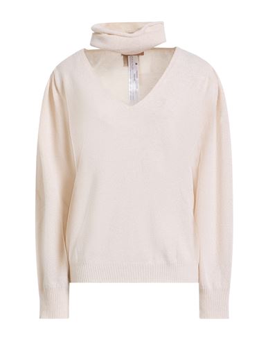 Woman Sweater Cream Size L Wool, Cashmere, Polyester