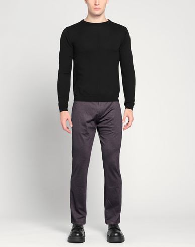 Man Pants Dark purple Size 38 Polyester, Viscose, Elastane