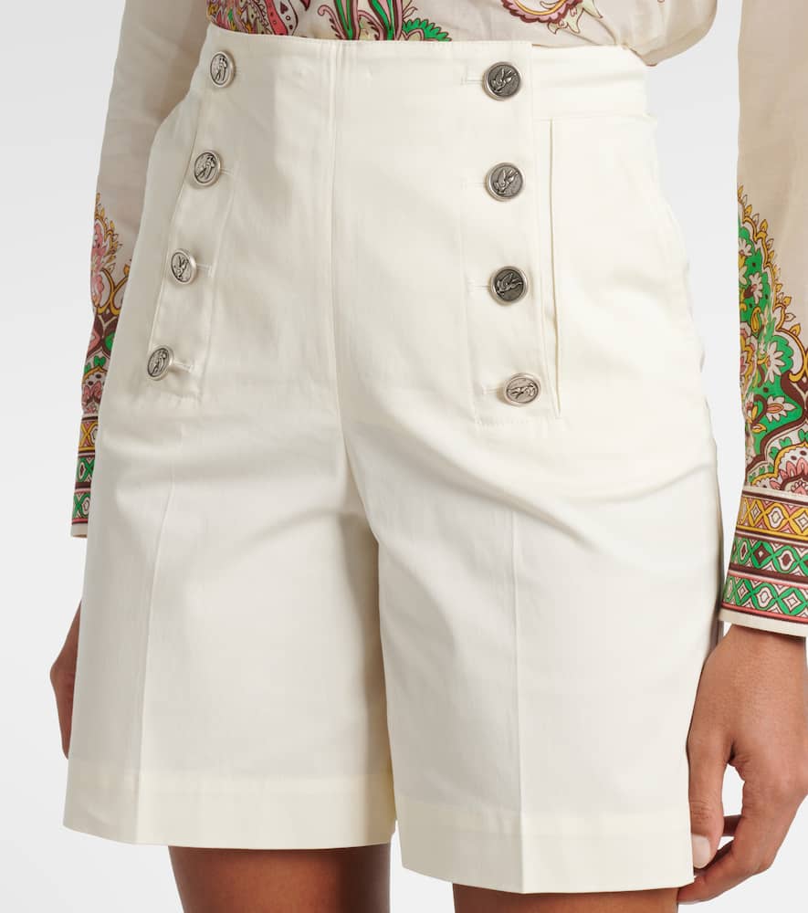 Cotton-blend shorts