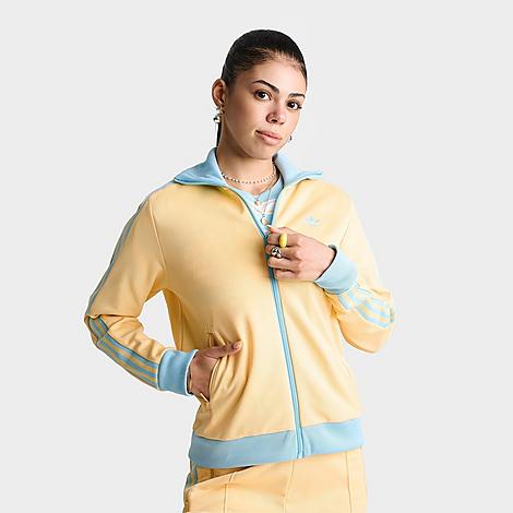 Women's Originals Beckenbauer Classic Track Top Jacket in Orange Tint/Icy Blue