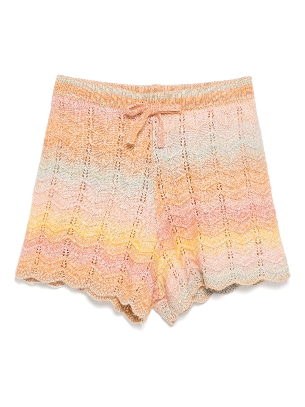 Tallow knitted shorts - Orange