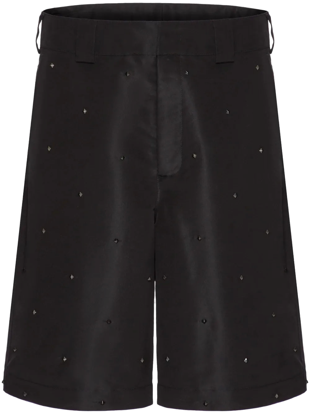 Rockstud-Embellished Shorts — Black