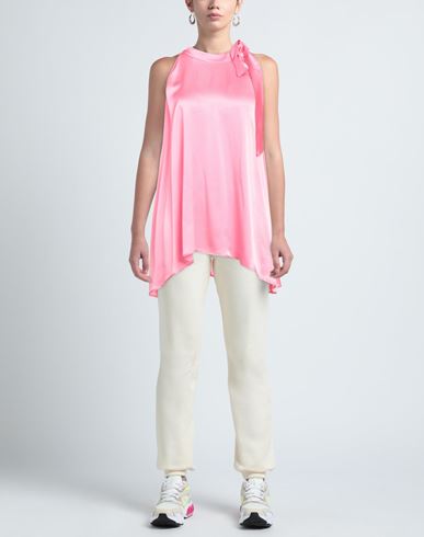 Woman Top Pink Size 6 Acetate, Silk