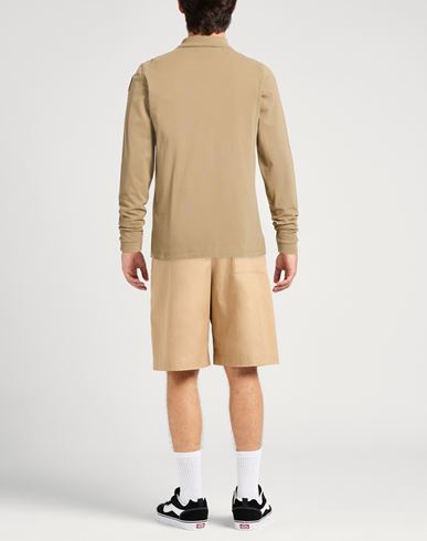 Man Polo shirt Khaki Size M Cotton