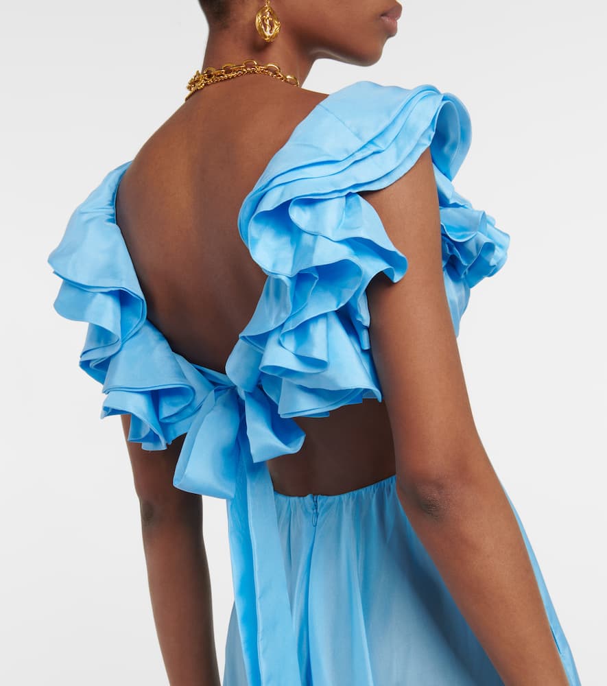 Zimmermann Halcyon cutout silk maxi dress