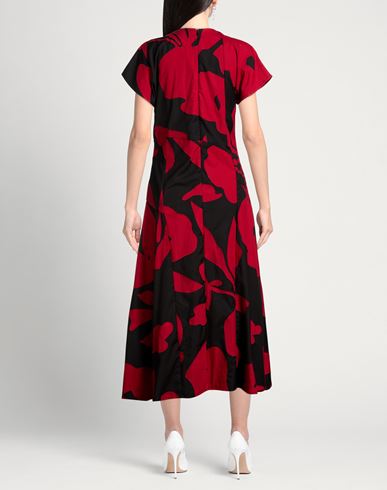 Woman Midi dress Red Size L Polyester, Viscose