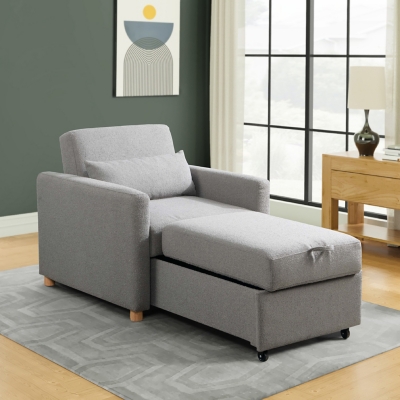 Serta Connor Single Sleeper Chair, Gray
