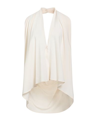 Woman Top Cream Size 8 Acetate, Silk