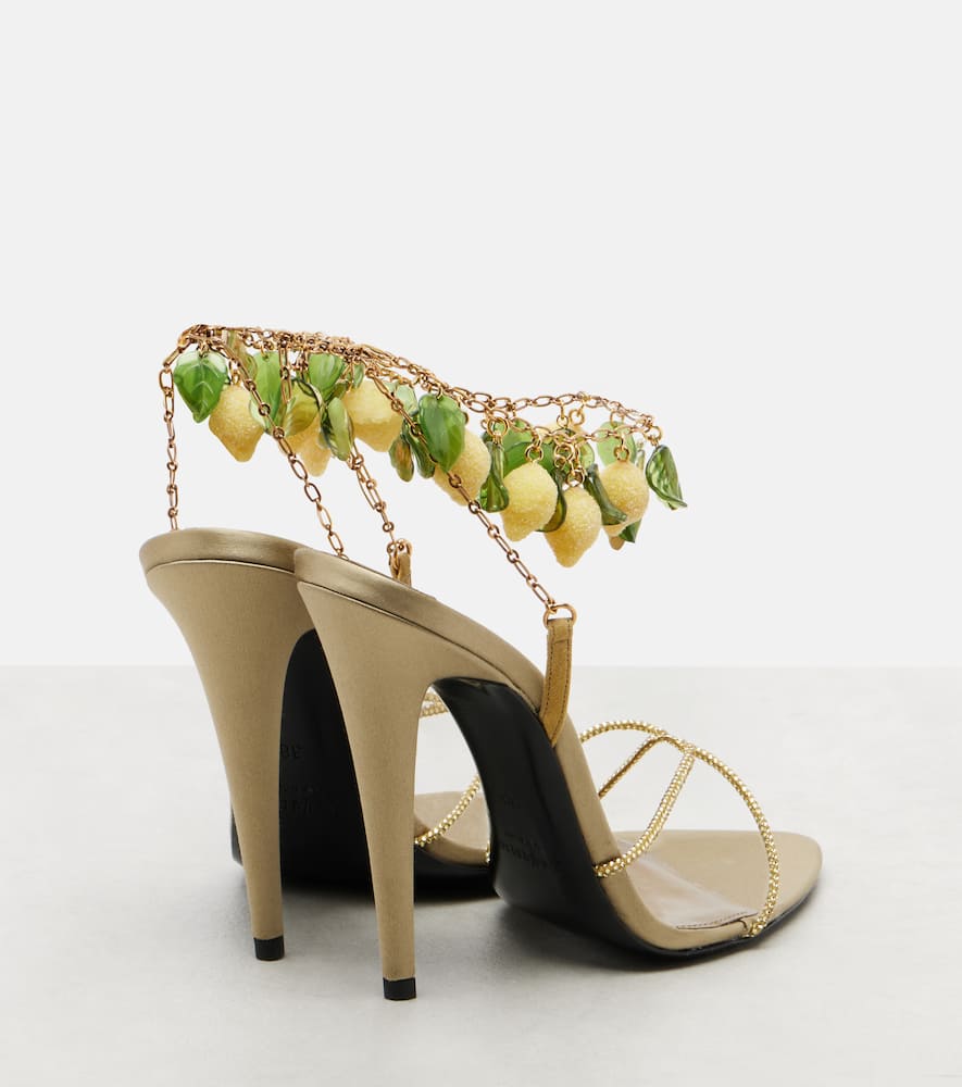Mon Chéri 110 leather slingback sandals