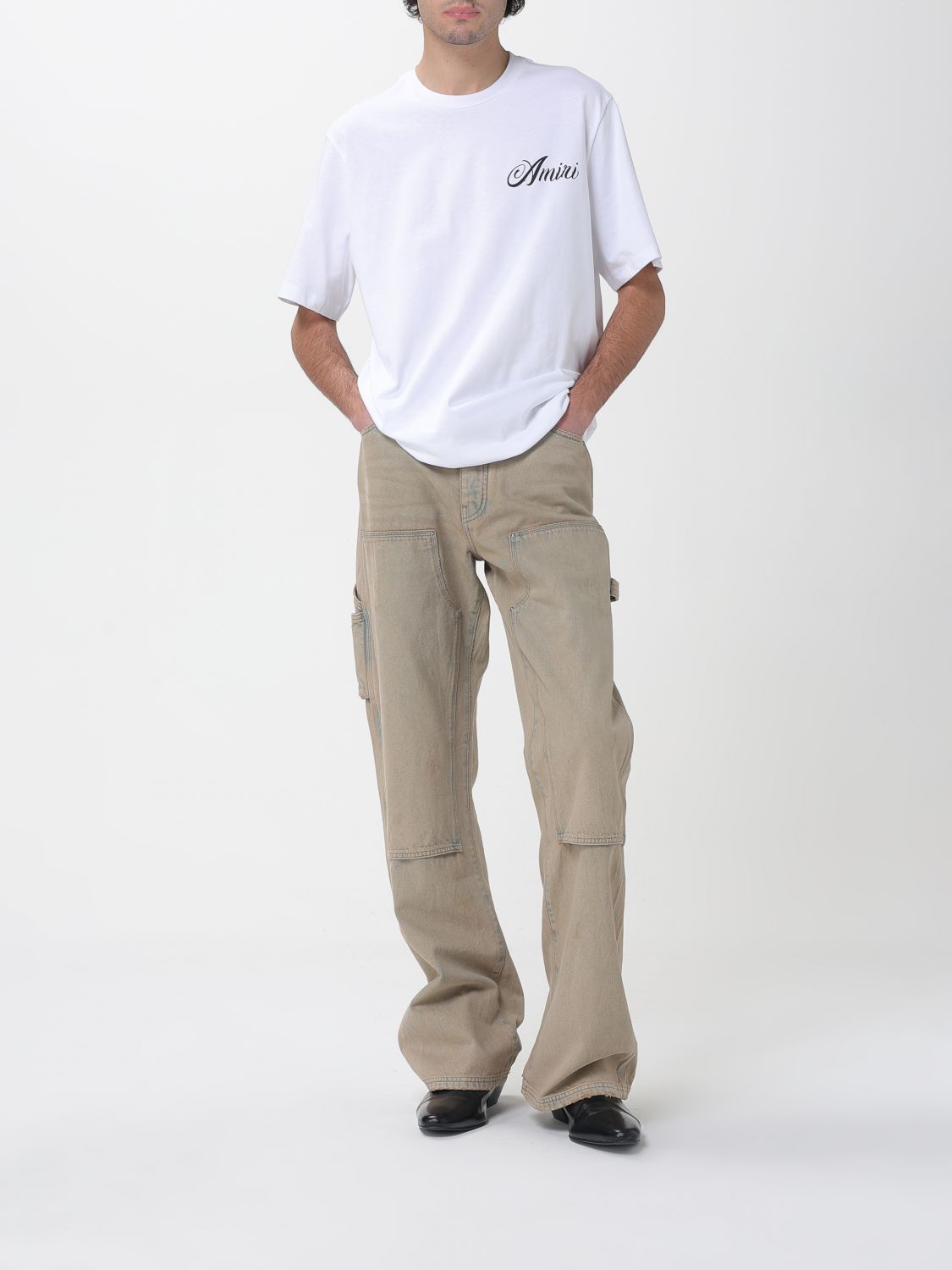 Jeans Men color Beige