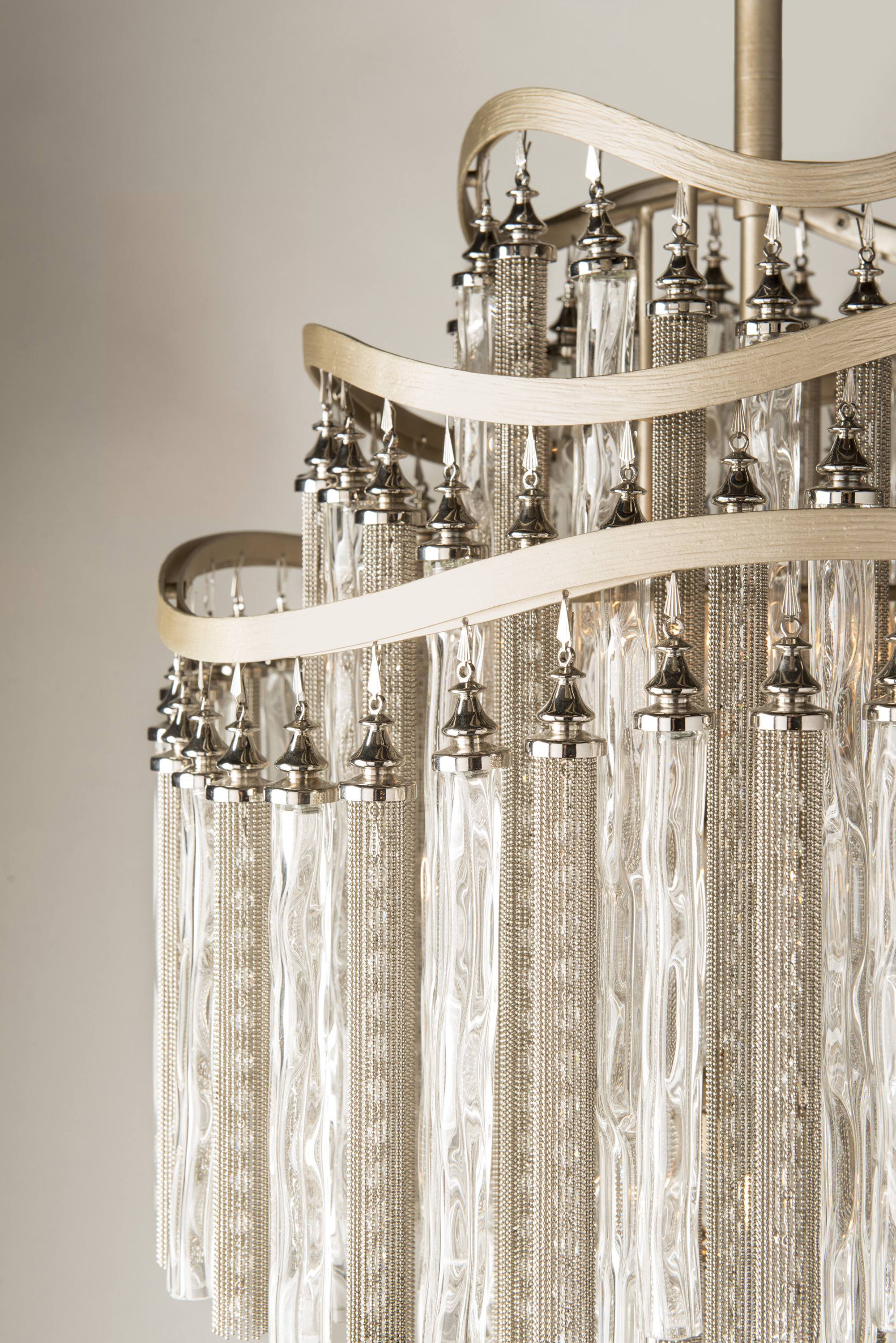 Chimera Pendant Light, Light, Small, Silver - Andrew Martin