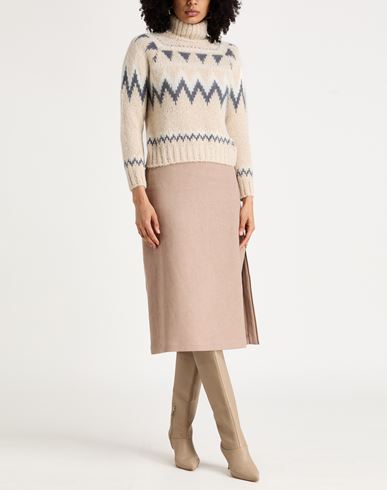 Woman Turtleneck Cream Size S Alpaca wool, Wool, Polyamide, Polyester