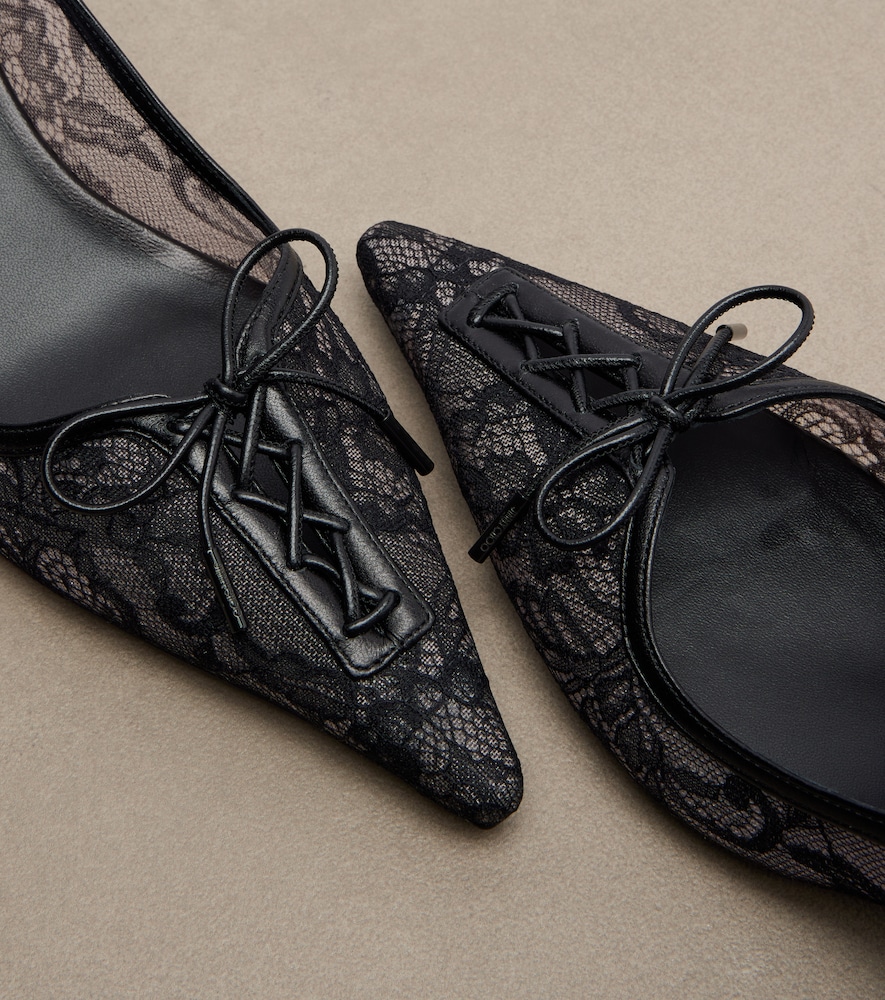 Scarlett lace pumps