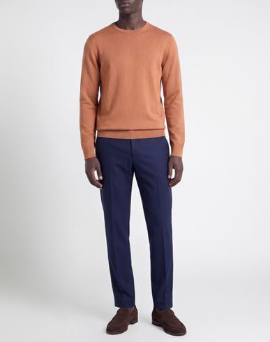 Man Sweater Camel Size XXXL Merino Wool