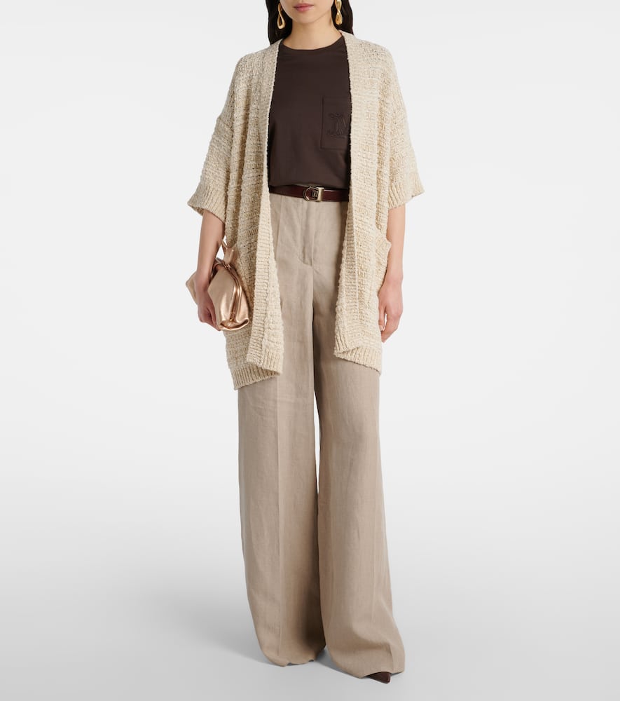 Cotton-blend cardigan