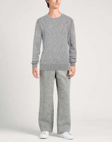 Man Sweater Grey Size 40 Virgin Wool, Viscose, Cashmere