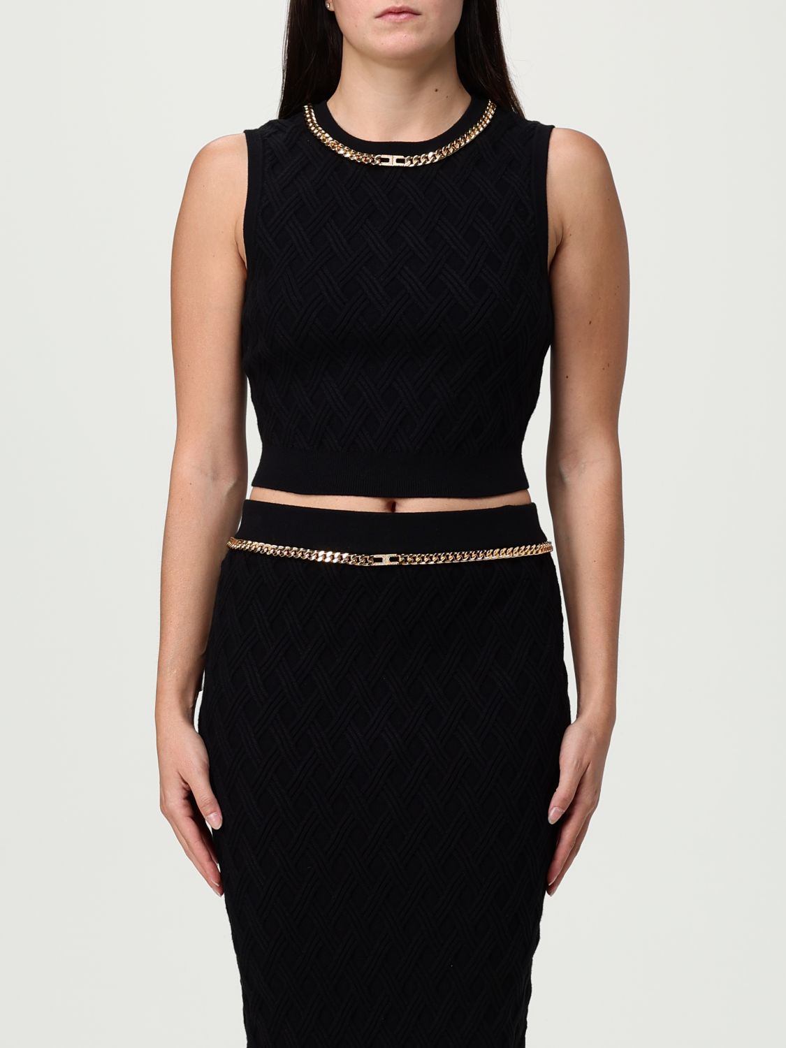 Top Woman color Black