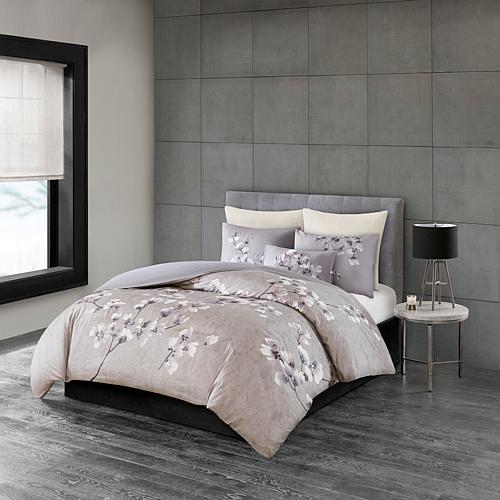 Sakura Blossom 3-piece Cotton Sateen King Comforter Set