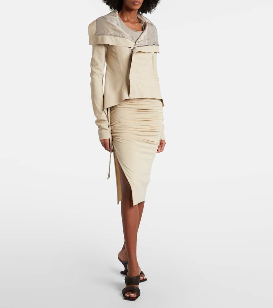 DRKSHDW Edfu cotton jersey midi skirt
