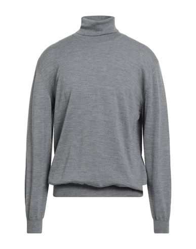 Man Turtleneck Grey Size 46 Virgin Wool