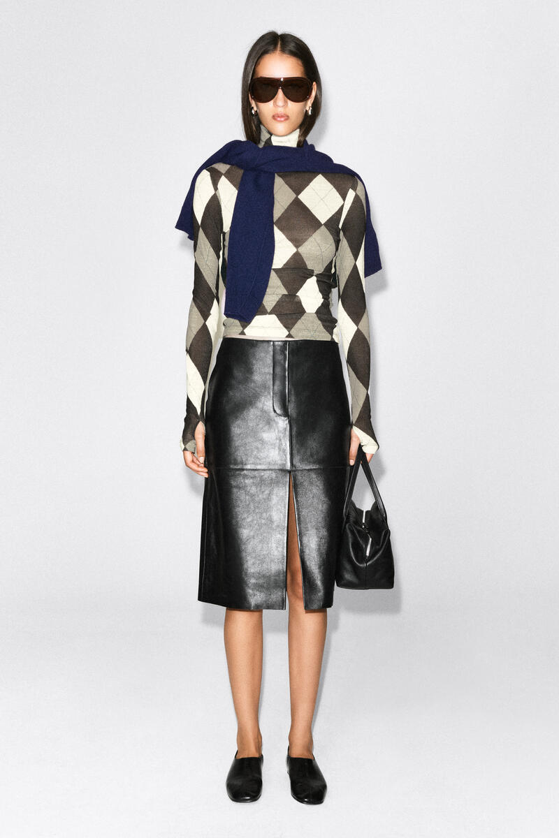 Merino Wool Turtleneck Top