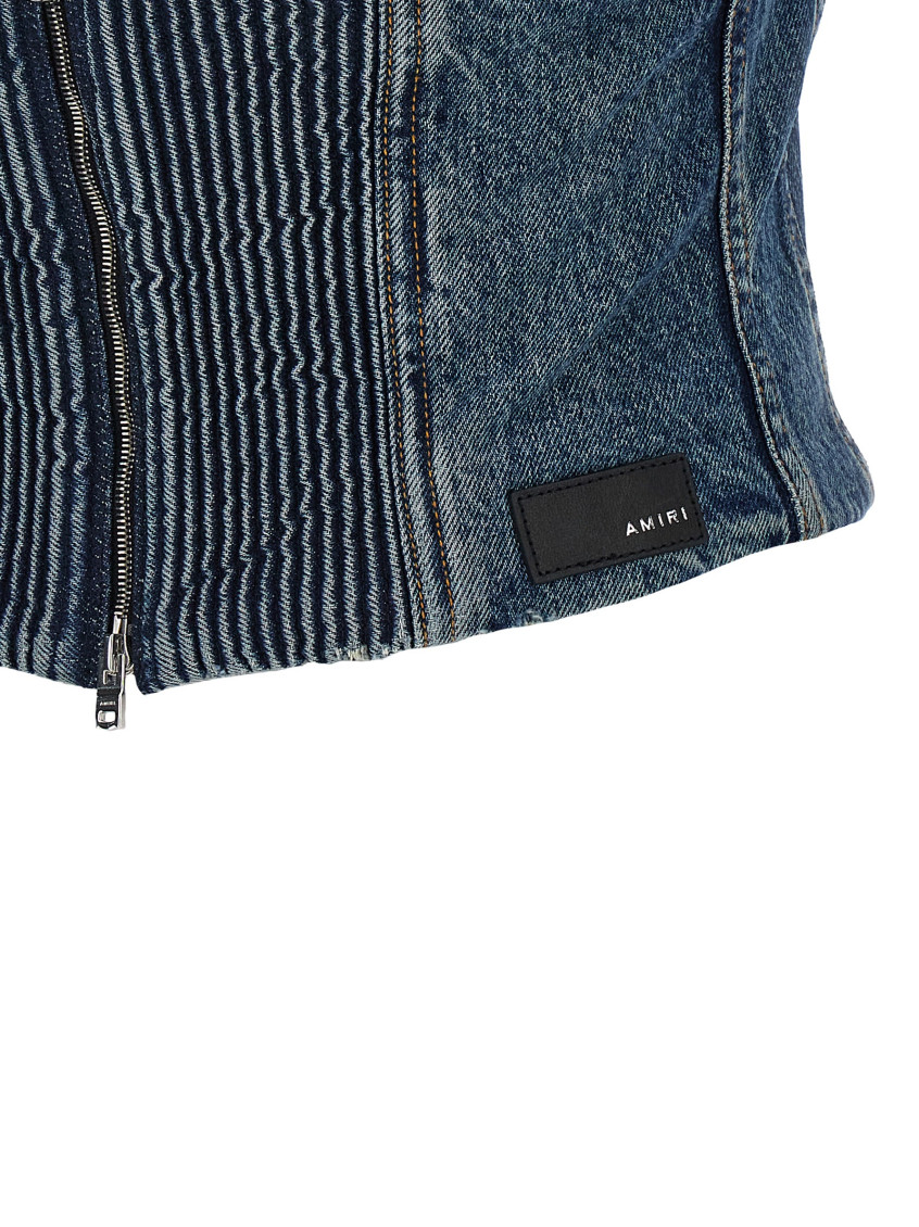 Denim Bustier Top