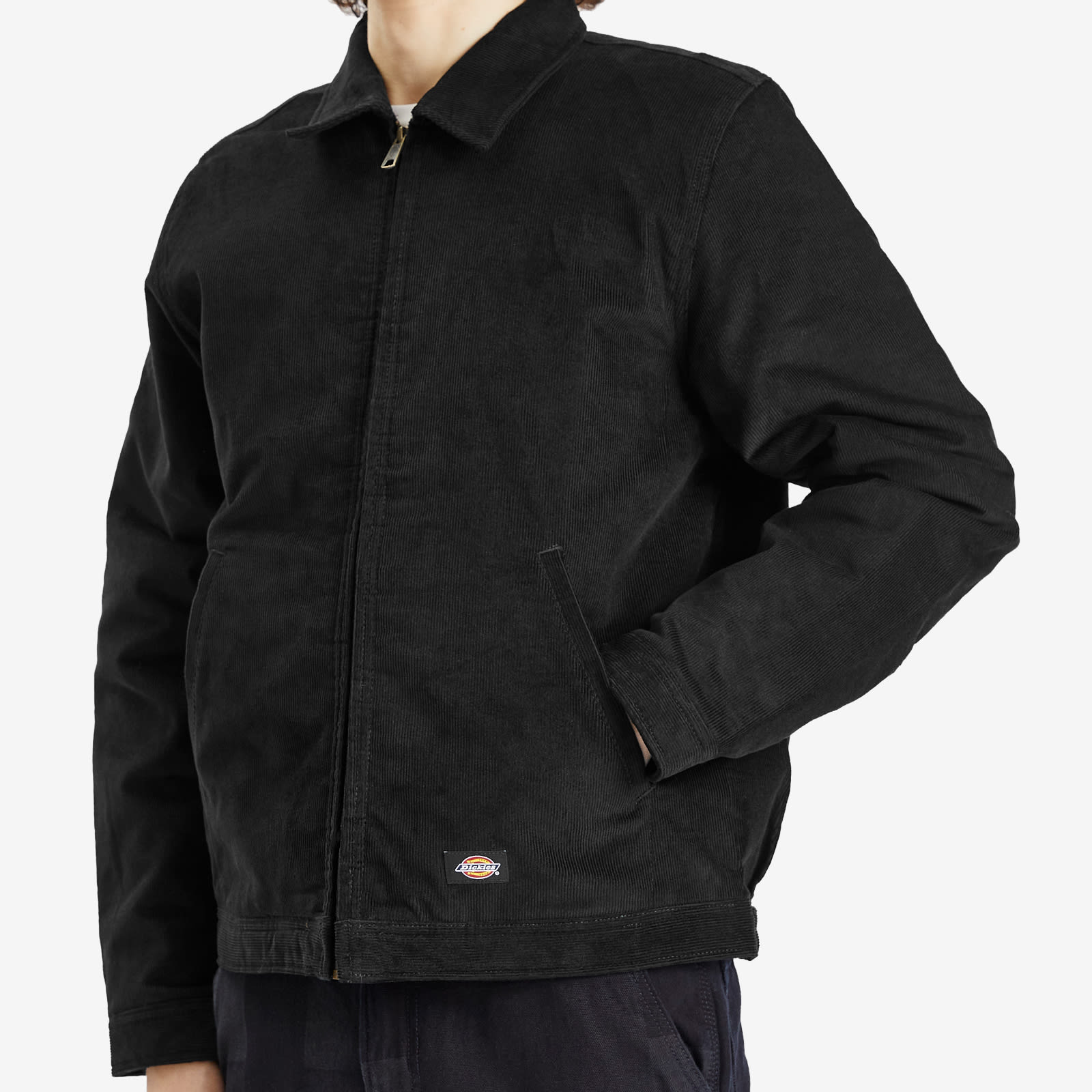 Men's Corduroy Eisenhower Jacket in Black