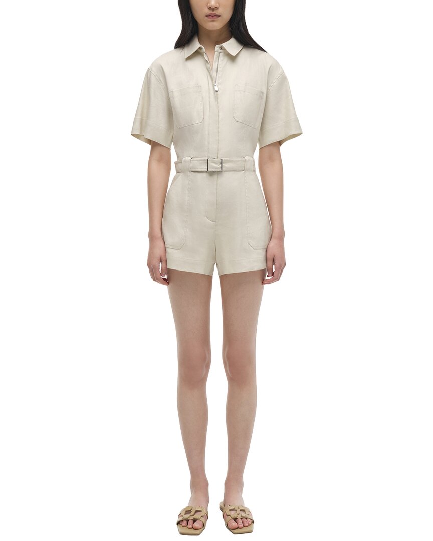 Aspen Linen-Blend Romper