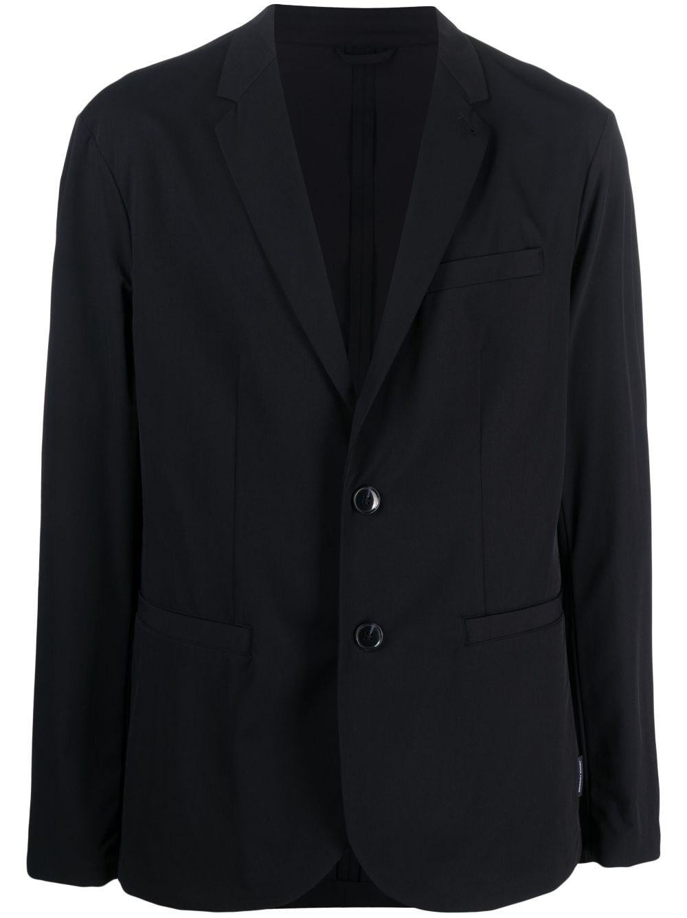 Buttoned-up single-breasted blazer - Blue
