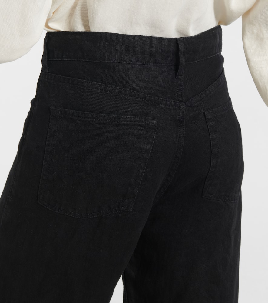 The Row Tarley linen straight jeans