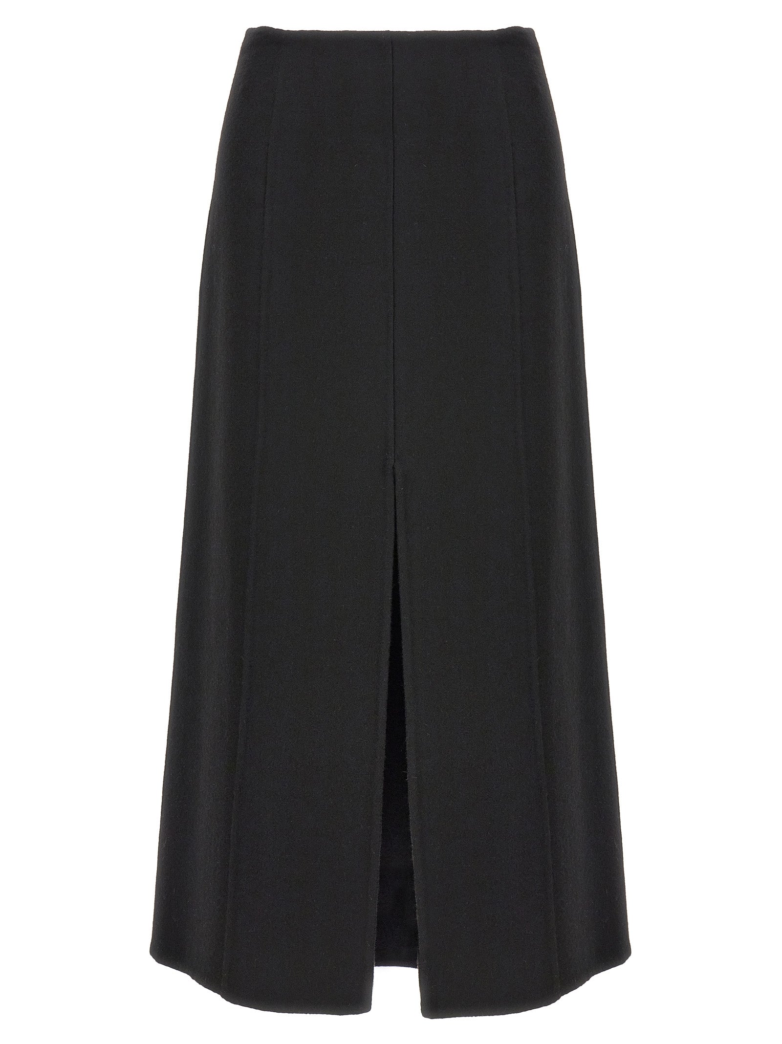 Virgin Wool Skirt — Black