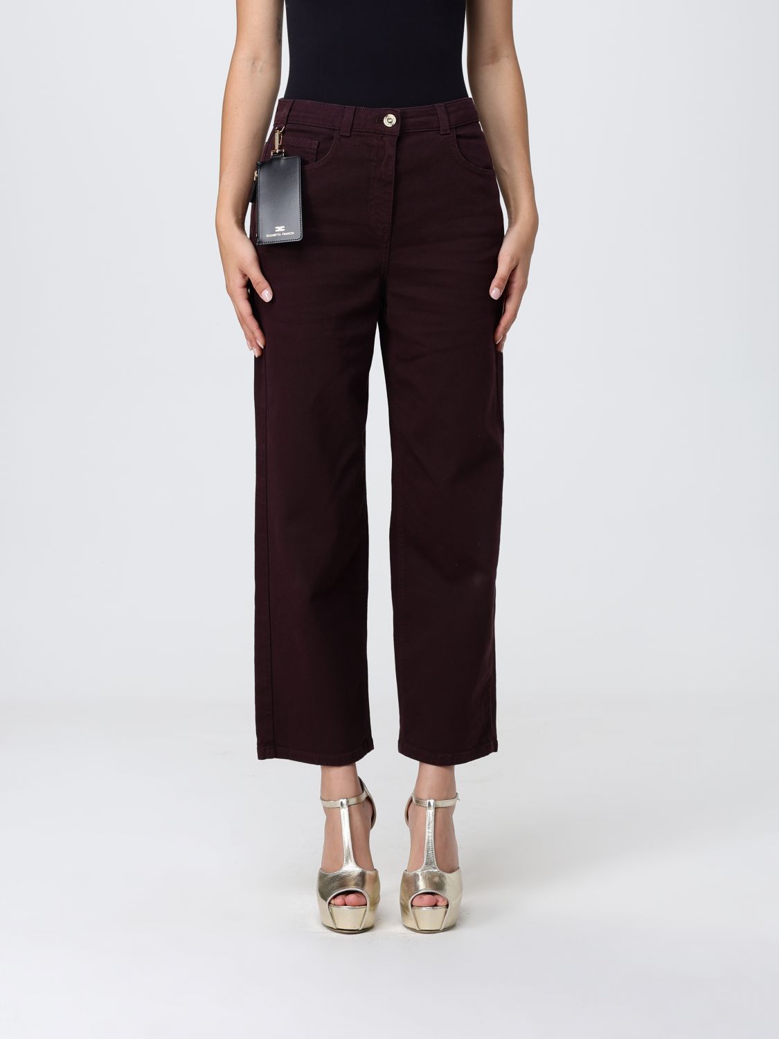 Jeans Woman color Wine