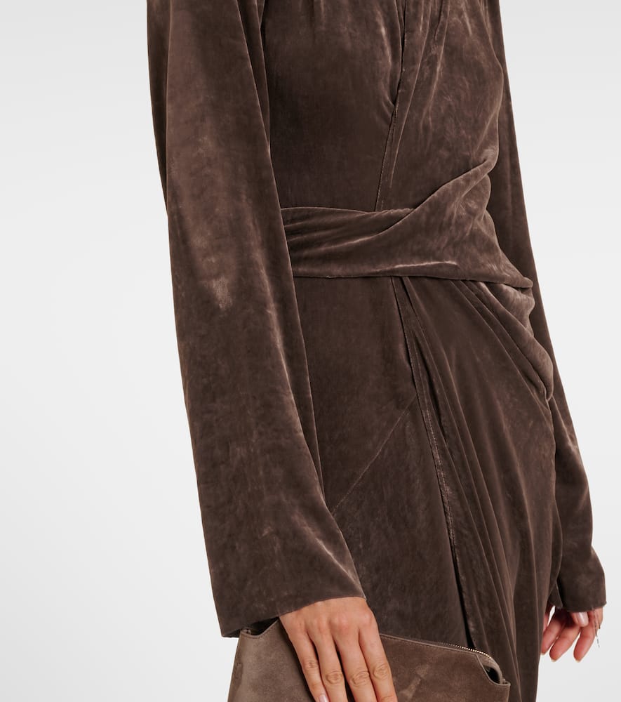 Wrap midi dress