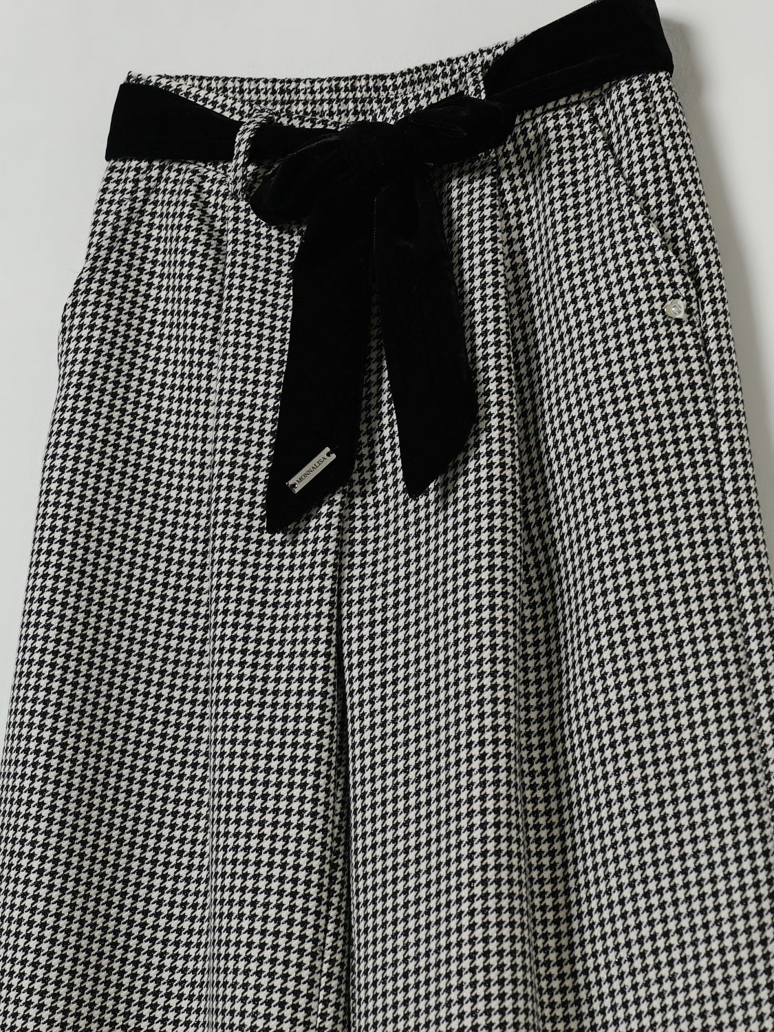 Checked trousers - Black