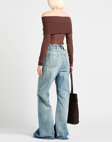 Crème Woman Turtleneck Chocolate brown Size XS Wool
