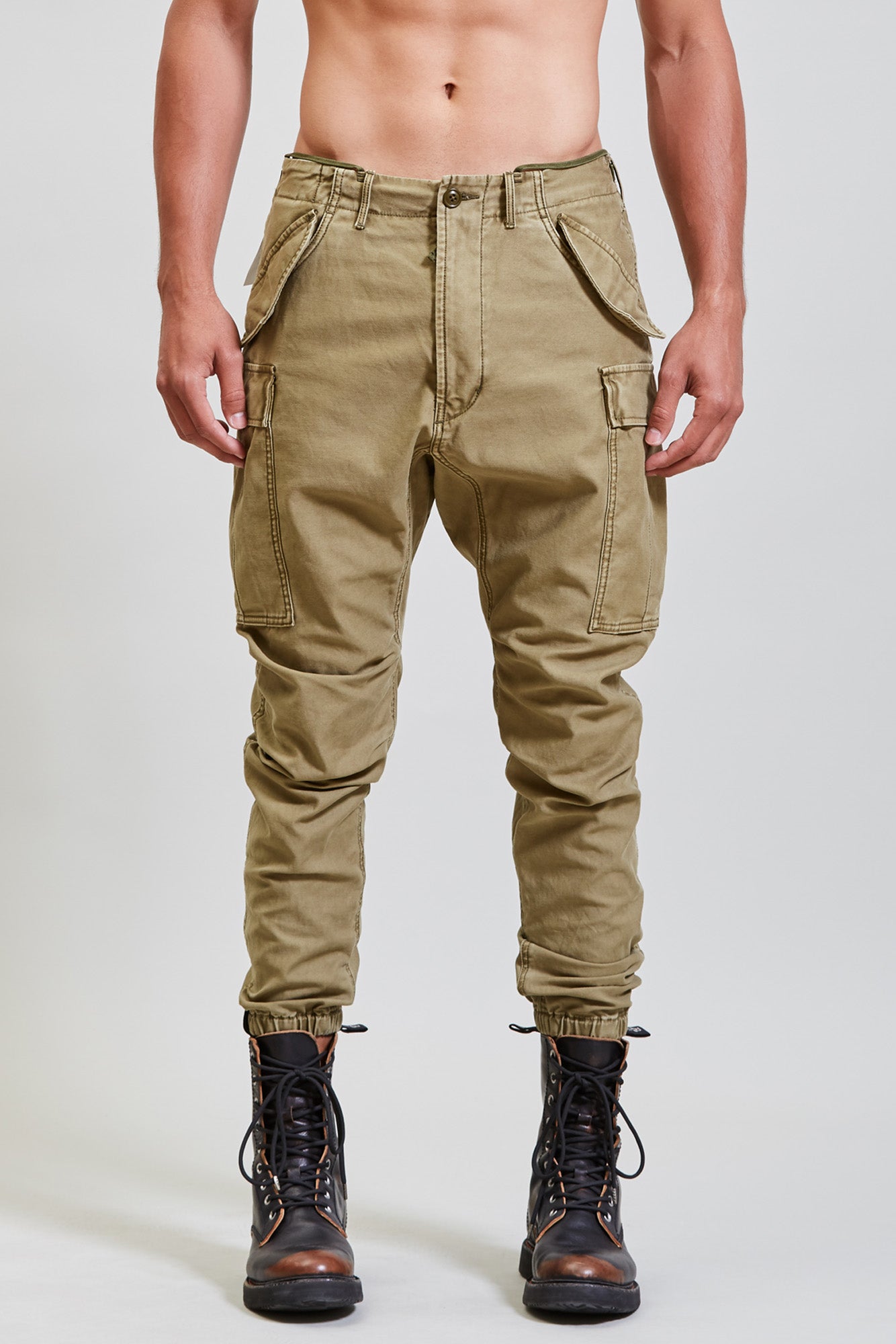 R13 Military Cargo Pant - Olive