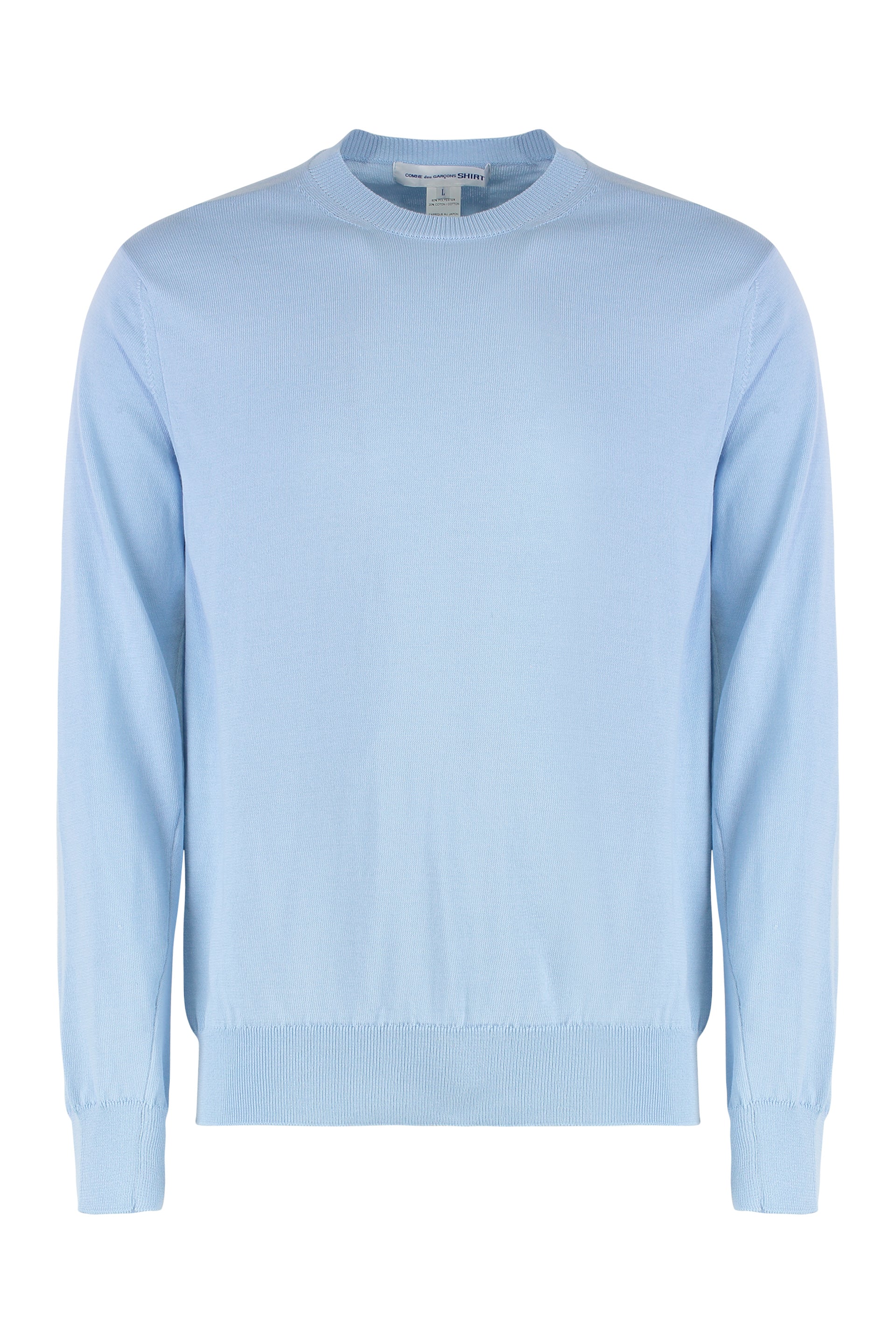 Comme Des Garçons Shirt Ribbed Crew-Neck Cotton-Blend Sweater