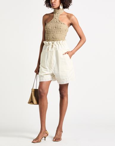 Woman Shorts & Bermuda Shorts Off white Size 8 Cotton