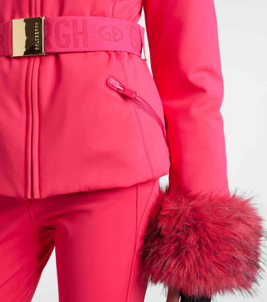 The Giselle faux fur-trimmed ski jacket