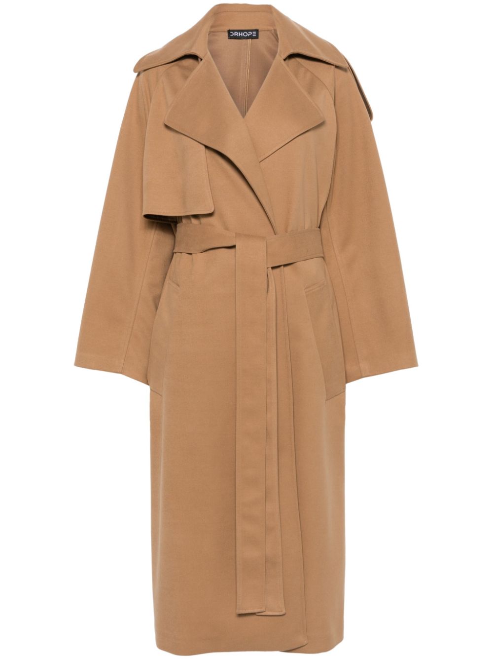 Twill trench coat - Brown