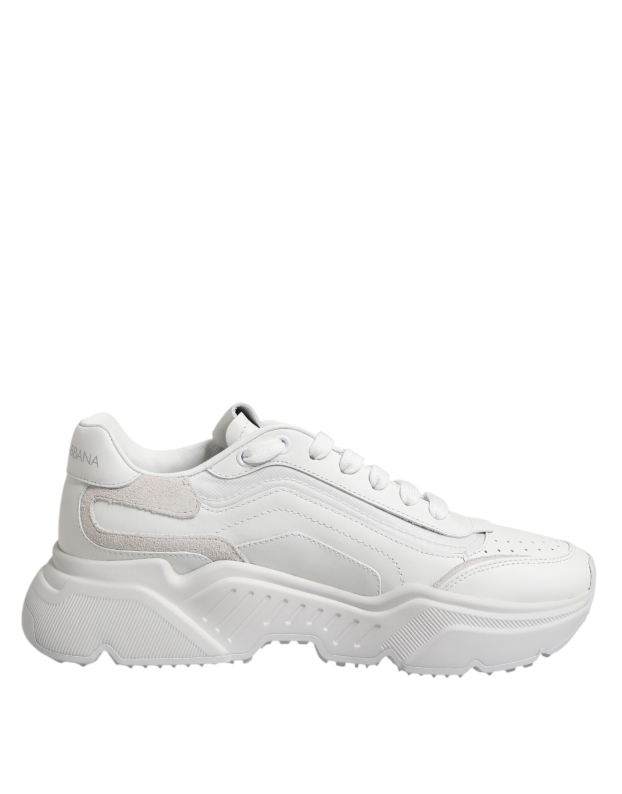Dolce & Gabbana White Leather Daymaster Low Top Sneakers Men's Shoes Pre-Owned
