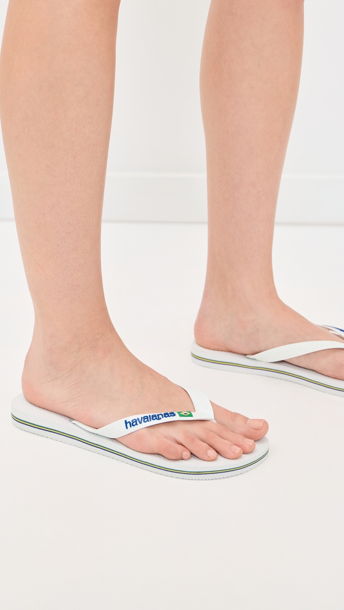 Brazil Logo Sandals White 8