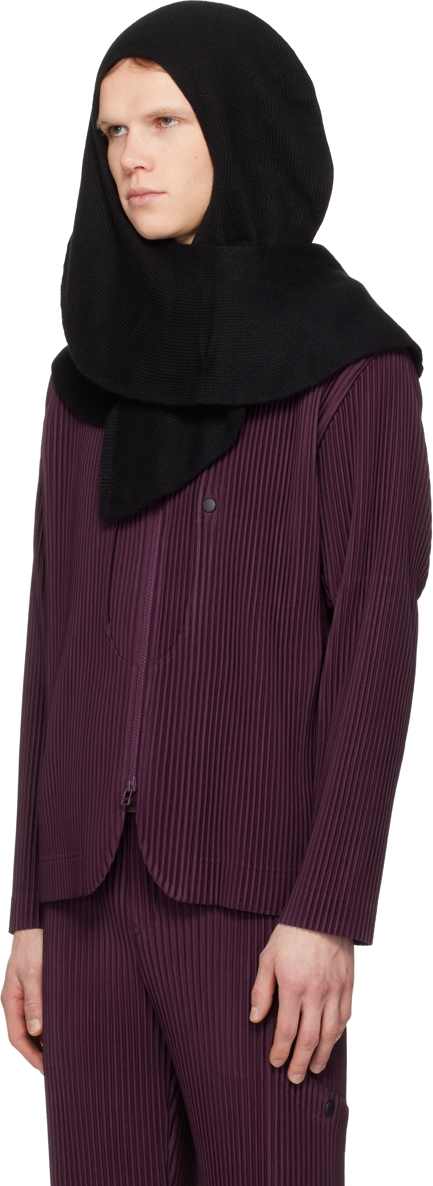 Black Cashmere Winter Gear Scarf