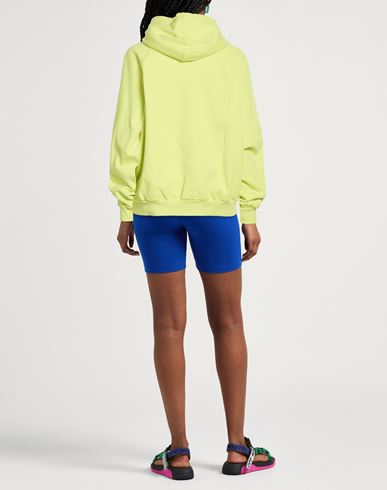 Woman Sweatshirt Lime green Size L Organic cotton