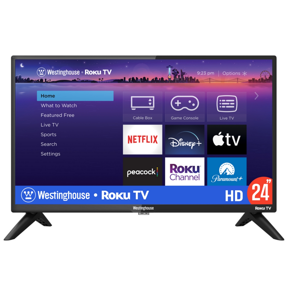 Roku Tv - 24 Inch Smart Television, 720P Led Hd with Wi-Fi Connectivity and Mobile App, Flat Screen Compatible with Apple Home Kit, Alexa